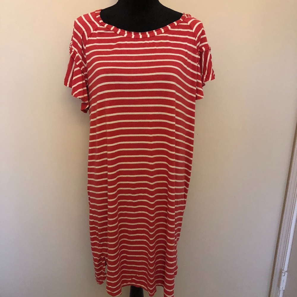 Max Studio striped jersey dress